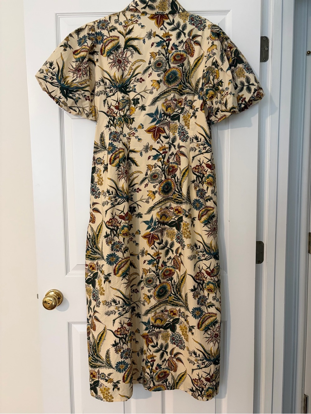 Tuckernuck Cream Floral Maxi Dress with Multicolor Botanical Print - Picture 5 of 7